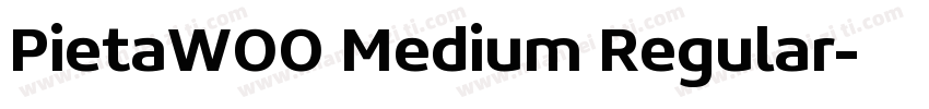 PietaW00 Medium Regular字体转换